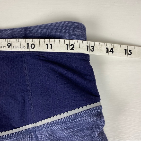 Lululemon womens roll up cropped leggings yoga pants size 4 blue - Picture 5 of 8